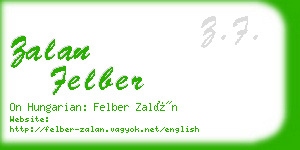 zalan felber business card